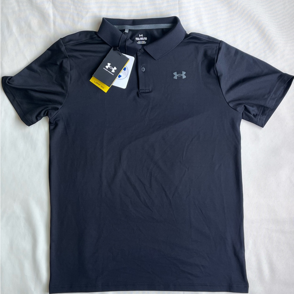 Under Armour Kids Black Polo Shirt